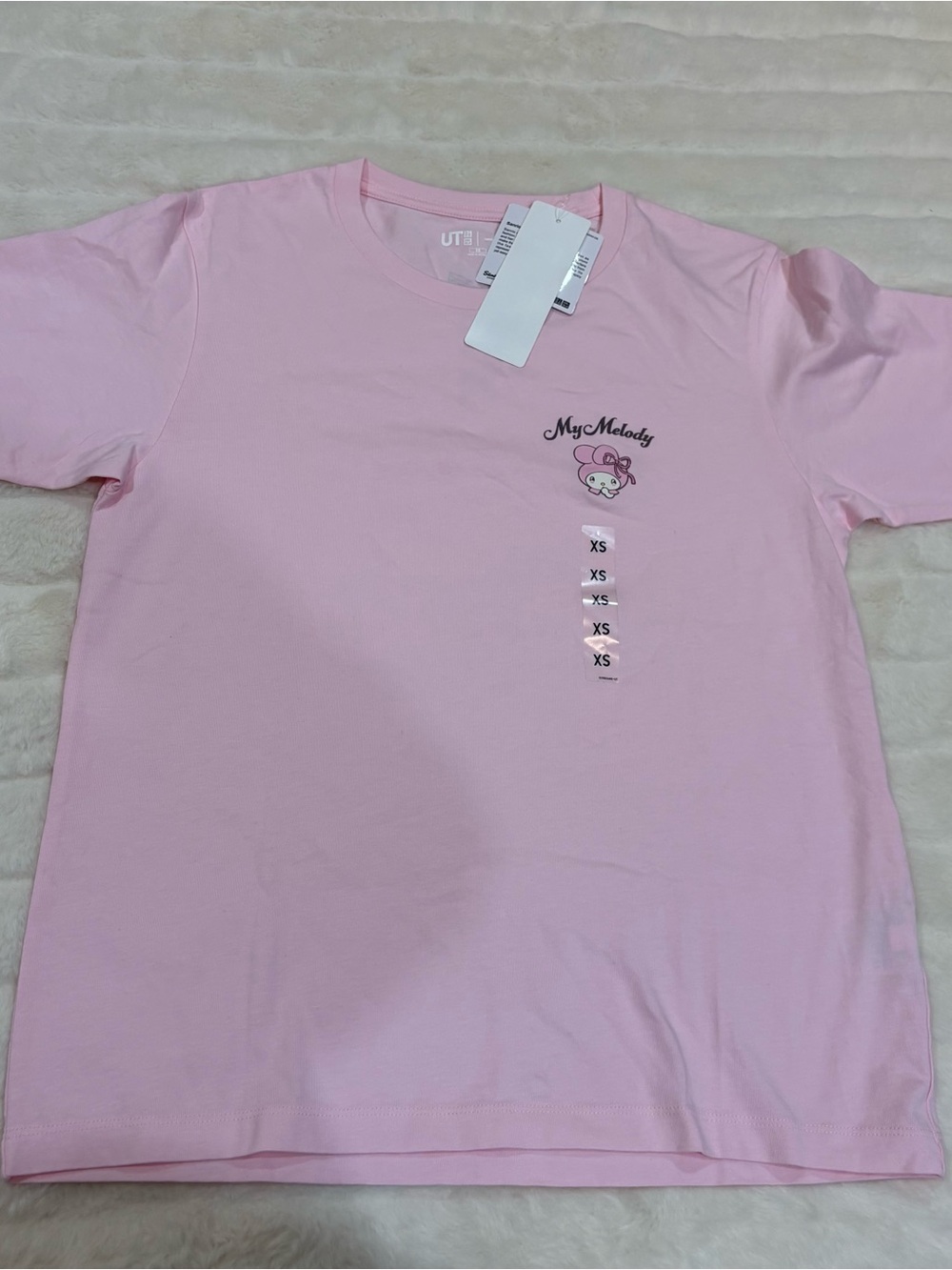 Uniqlo Kids My Melody Pink Short Sleeve Tee